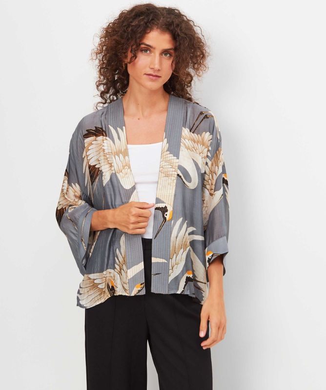 One Hundred Stars Stork Kimono