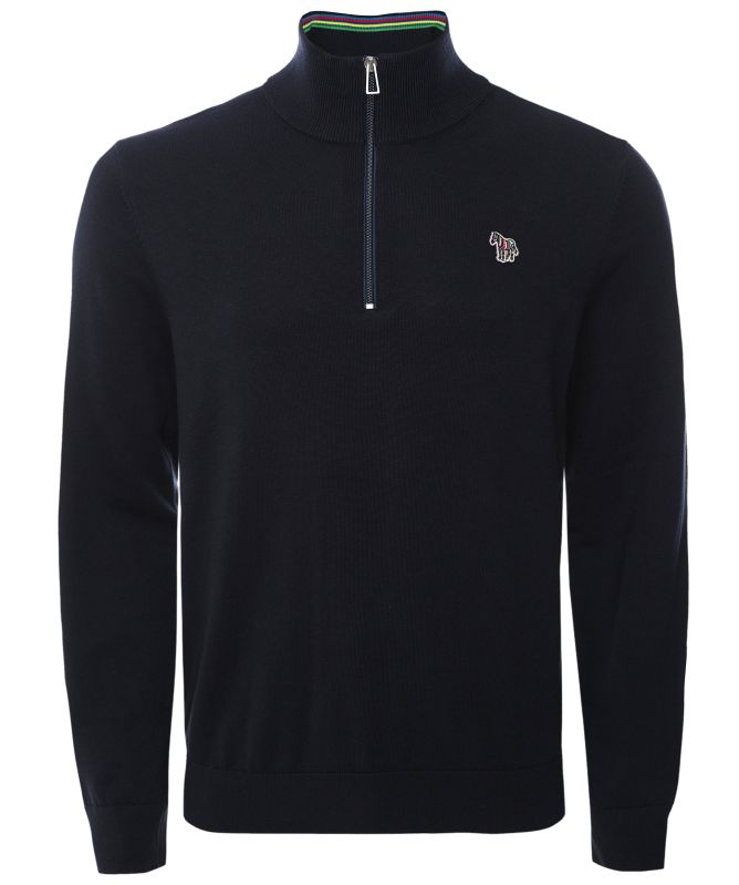 Paul Smith Half-Zip Zebra Jumper