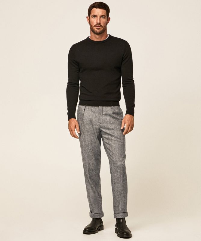 Hackett Flannel Herringbone Pants