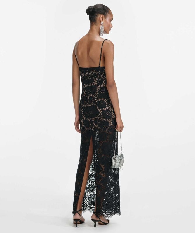 Self-Portrait Floral Lace Maxi Dress