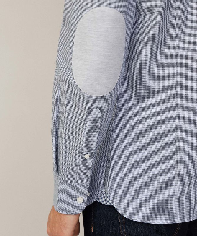 Hackett Tailored Fit Flannel Puppytooth Shirt