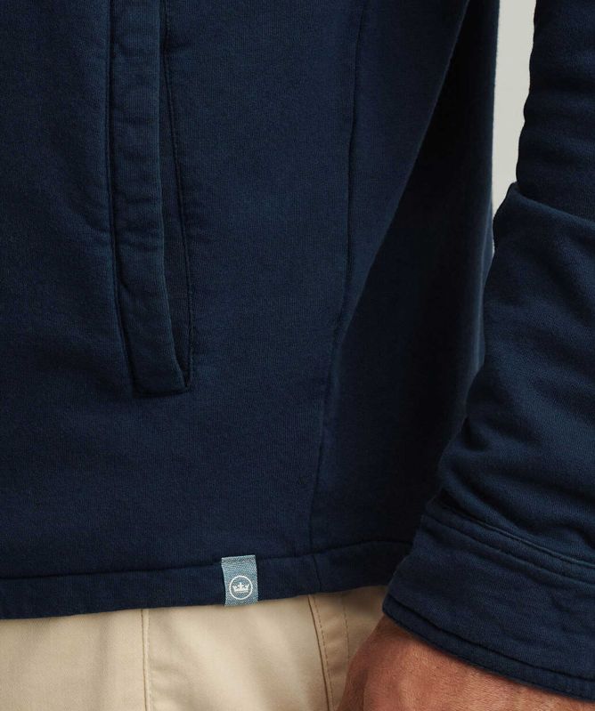 Peter Millar Lava Wash Fleece Knit Overshirt