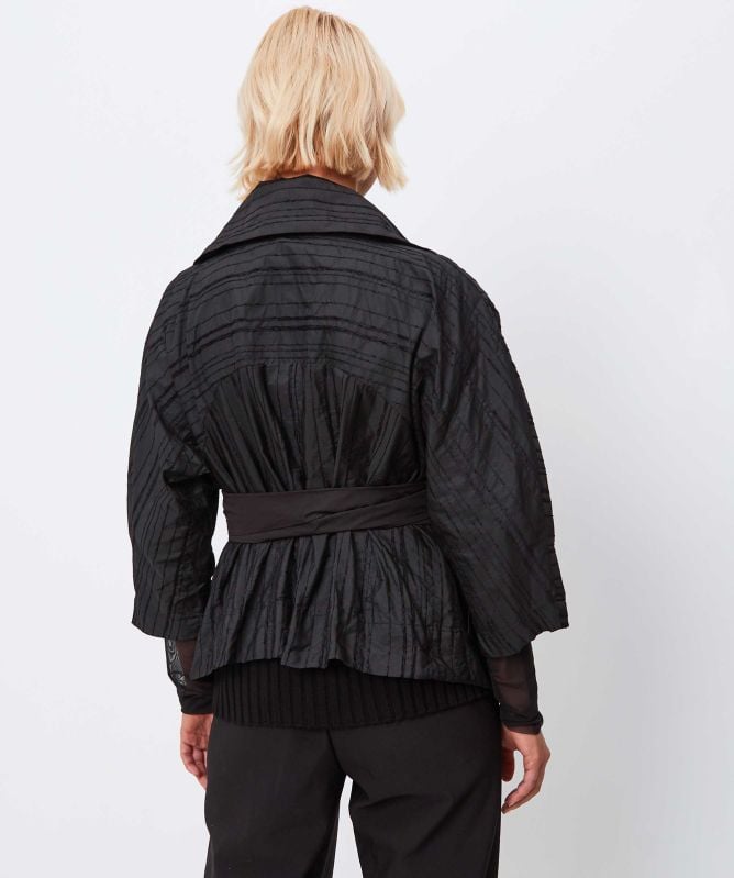 Bize Pleated Wrap Jacket
