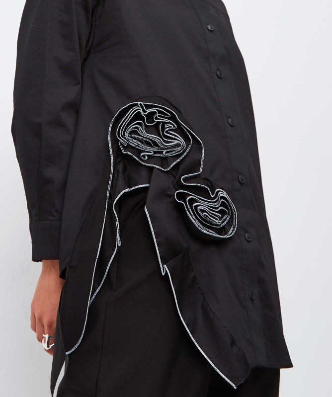 Bize Ruffle Rose Shirt