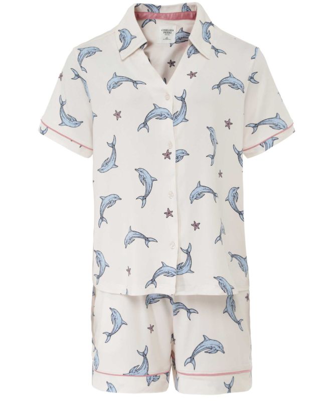 Chelsea Peers Dolphin Print Short Pyjama Set
