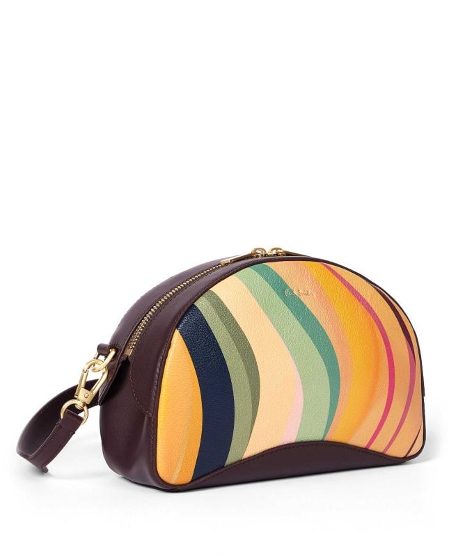 Paul Smith Dusky Swirl Leather Curved Camera Bag
