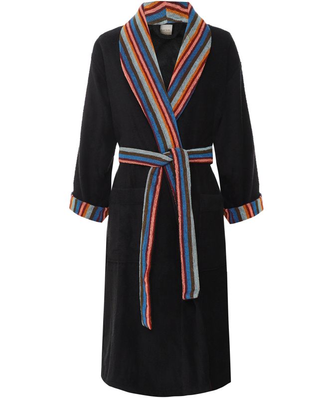 Paul Smith Artist Stripe Trim Dressing Gown