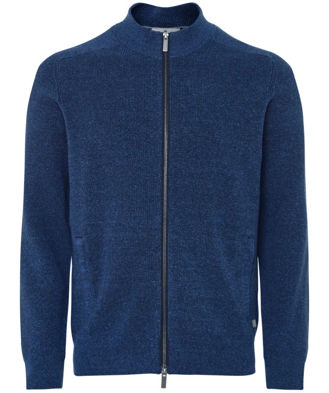 Thomas Maine Merino Linen Zip Cardigan