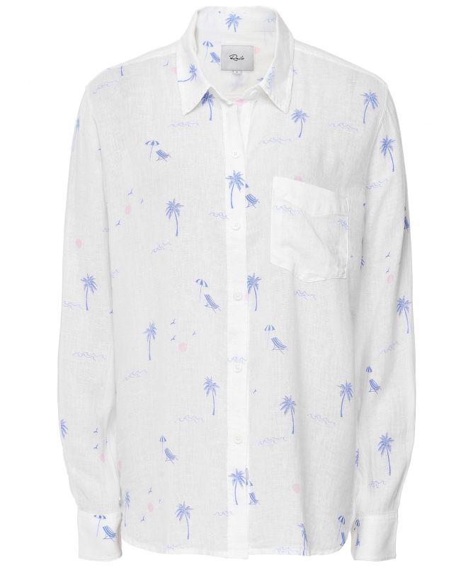 Rails Charlie Palmtree Linen Shirt