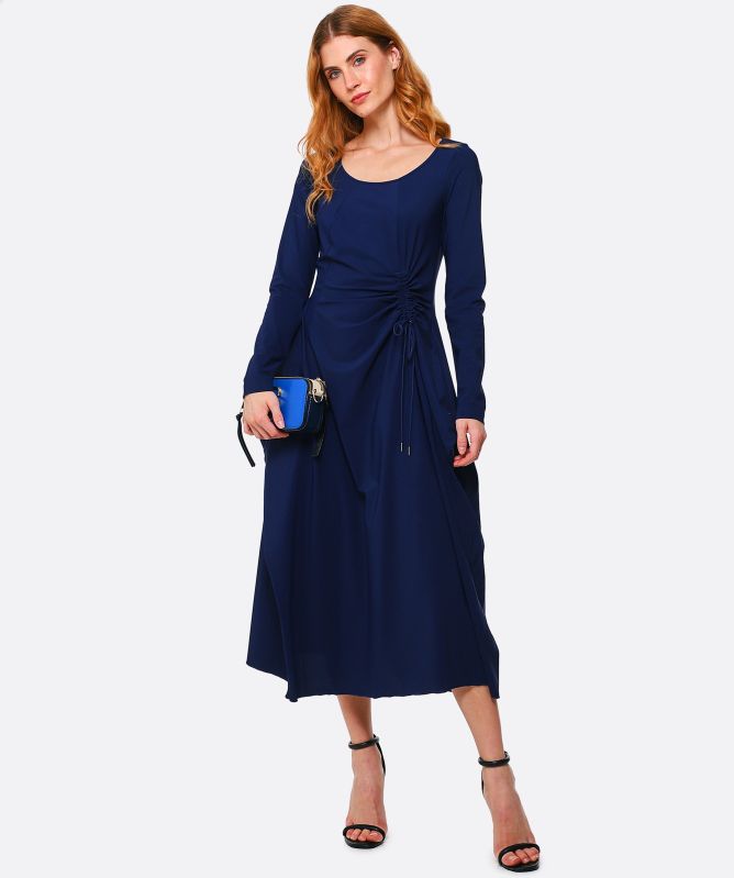 High Reminder Long Sleeve Tech Midi Dress