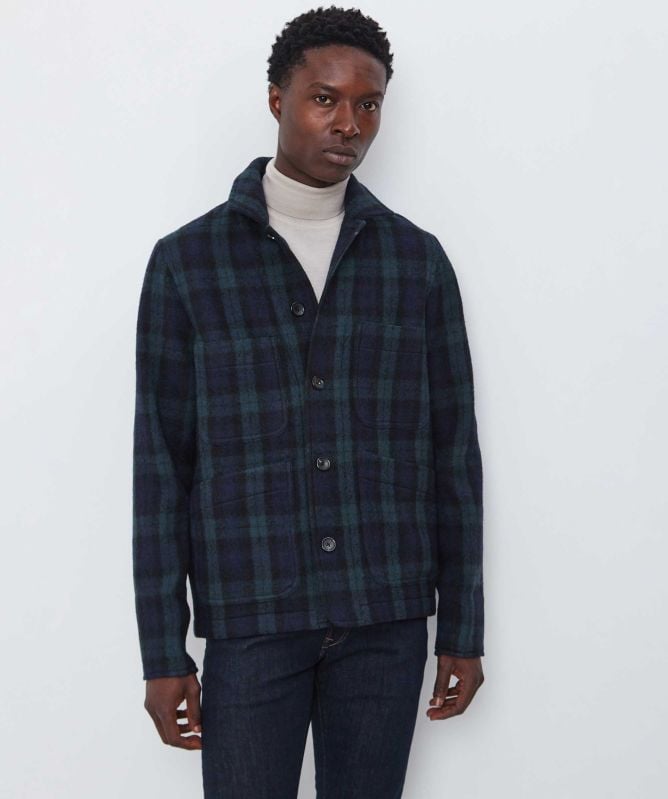 Paul Smith Wool Check Chore Jacket