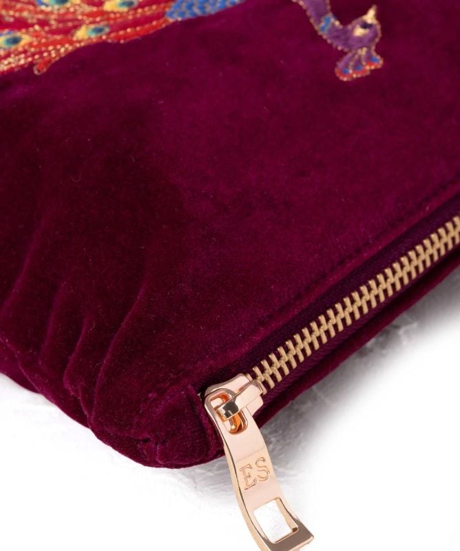 Elizabeth Scarlett Peacock Floral Everyday Pouch