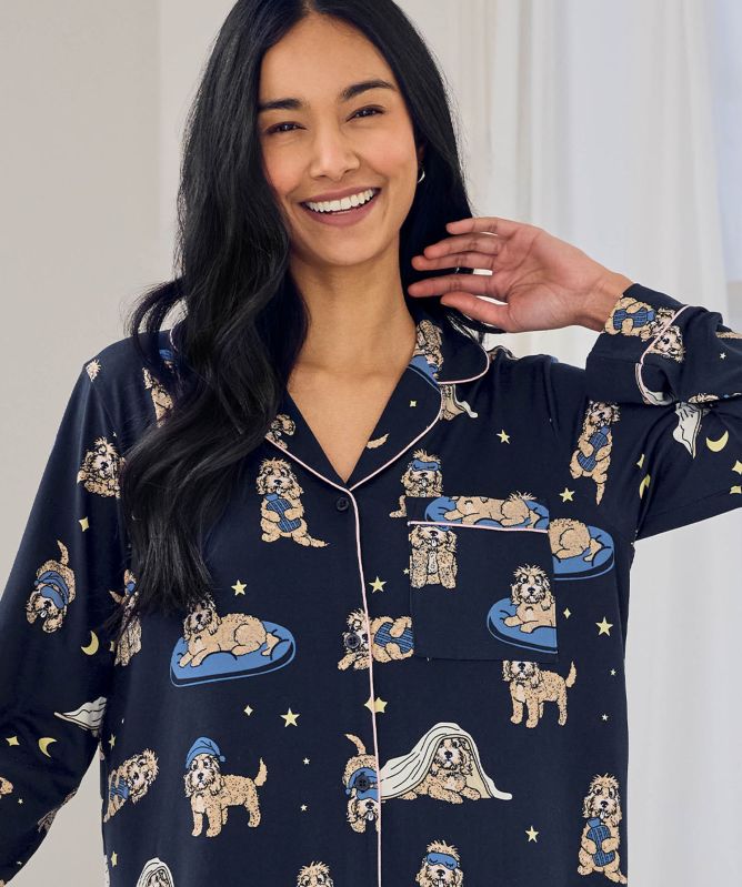 Chelsea Peers Cockapoo Snooze Print Nightshirt