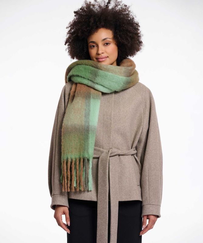 Rino and Pelle Rita Checkered Scarf