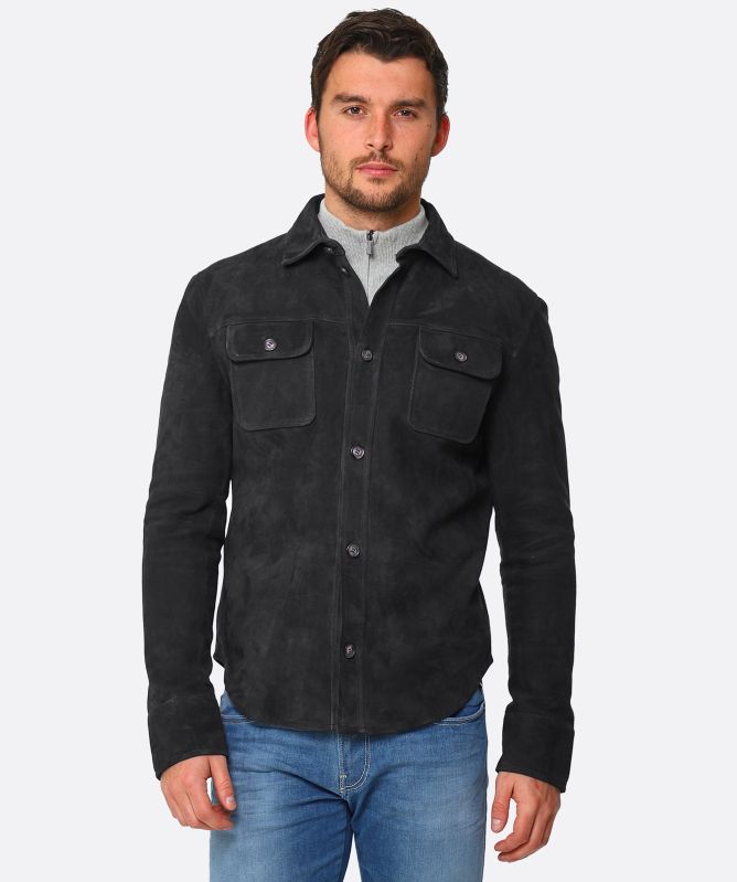 Thomas Maine Suede Overshirt