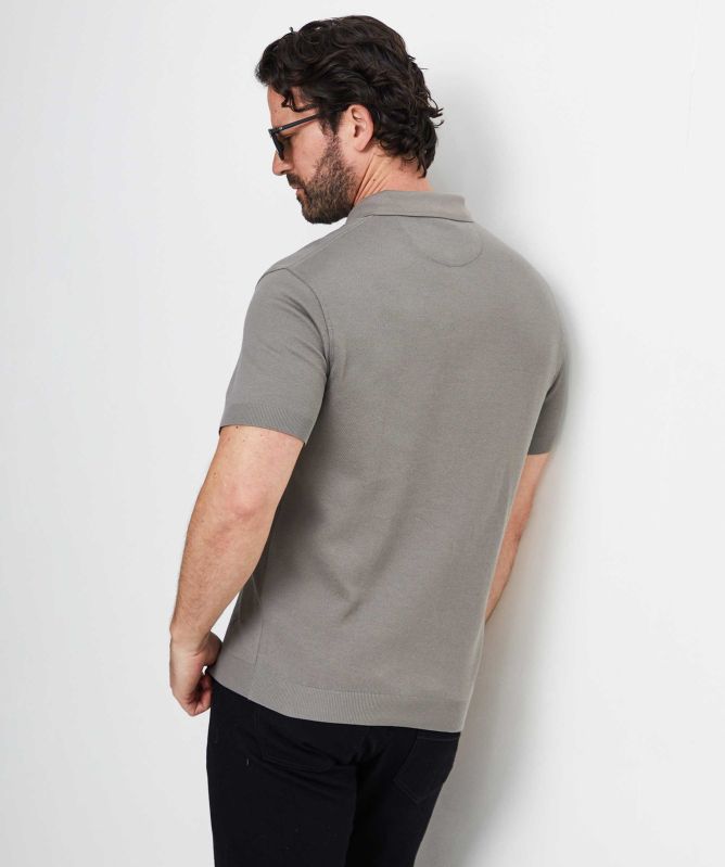Hackett Knitted Pique Polo Shirt