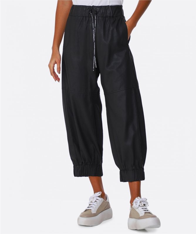 Lurdes Bergada Coated Cropped Pants