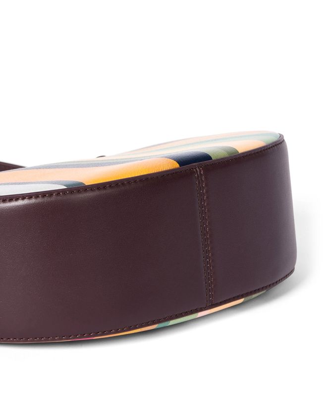 Paul Smith Dusky Swirl Leather Mini Hobo Bag