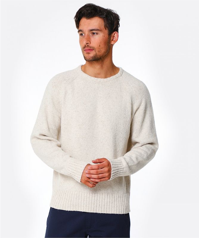 Universal Works Cotton Linen Light Crew Neck Sweater