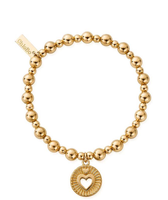 ChloBo Mini Small Ball Guiding Heart Bracelet