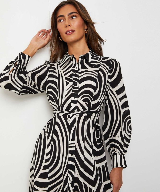 rixo shirt dress Izzy Shirt Dress in Runway Spot Navy