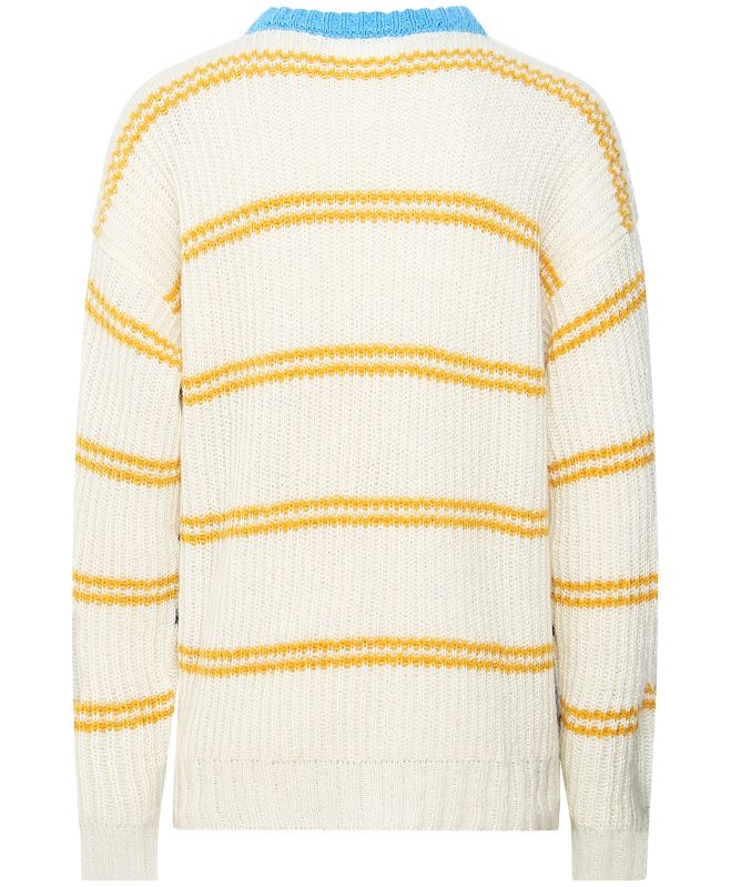 Chloé Stora Mohair Mix Striped Tyga Sweater
