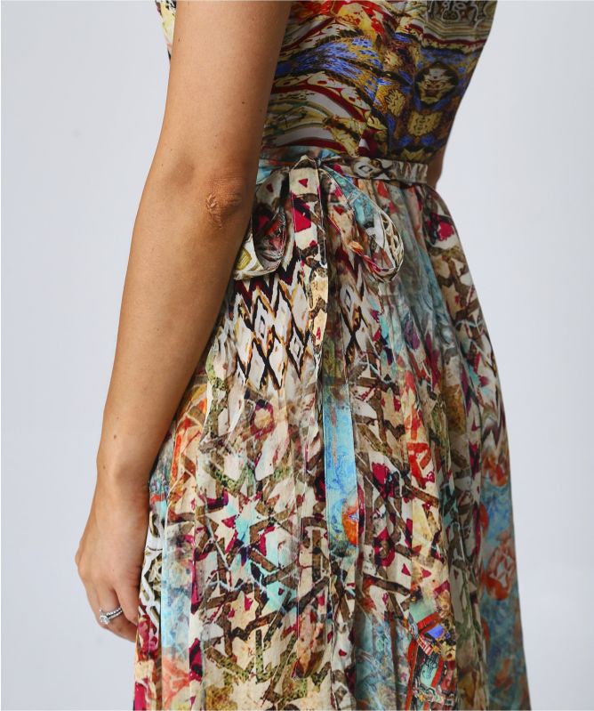 Inoa Gaia Arizona Silk Wrap Dress