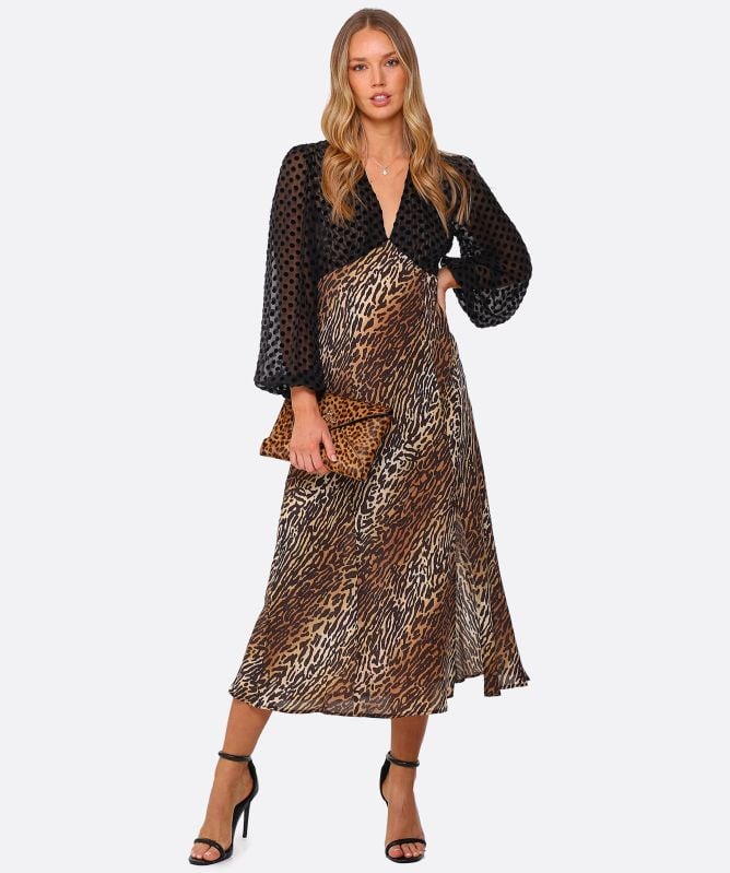 Vivienne Westwood Leopard Envelope Clutch Bag