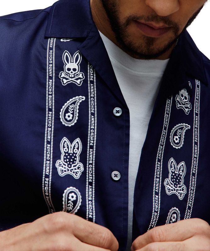 Psycho Bunny Luke Tencel Border Shirt