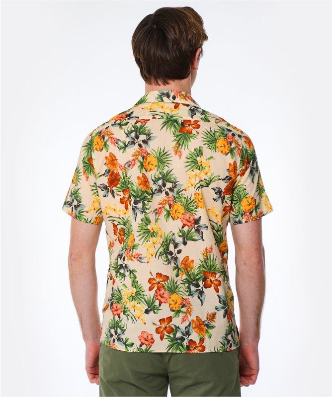 Hartford Slim Fit Palm Print Slam Shirt