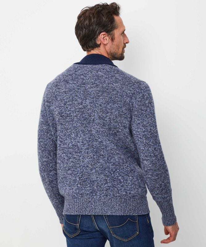 Jules B Lambswool Contrast Neck Jumper