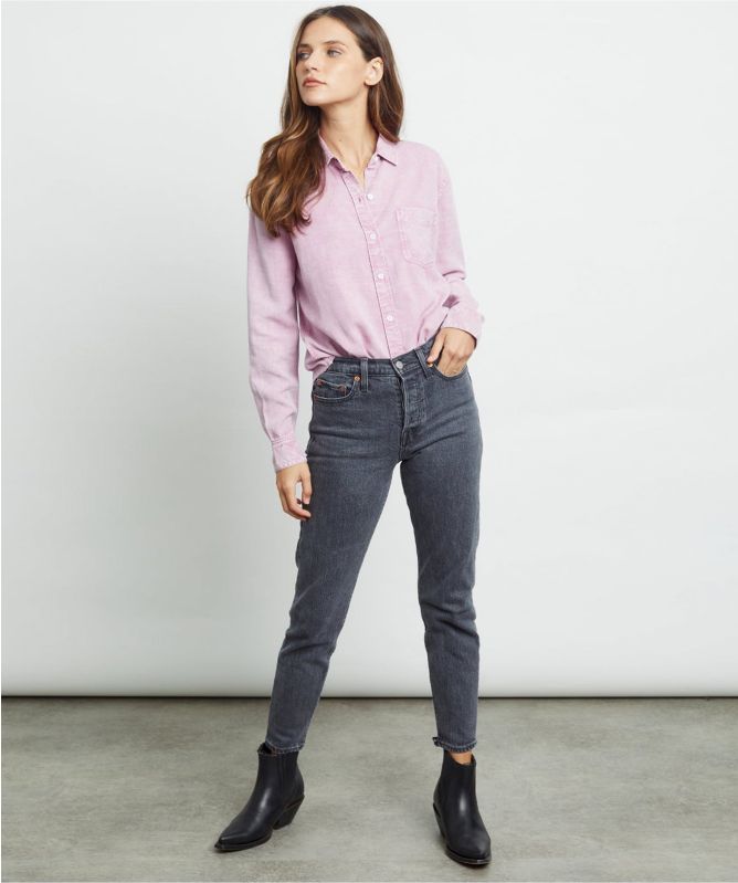 Rails Ingrid Raw Acid Wash Shirt
