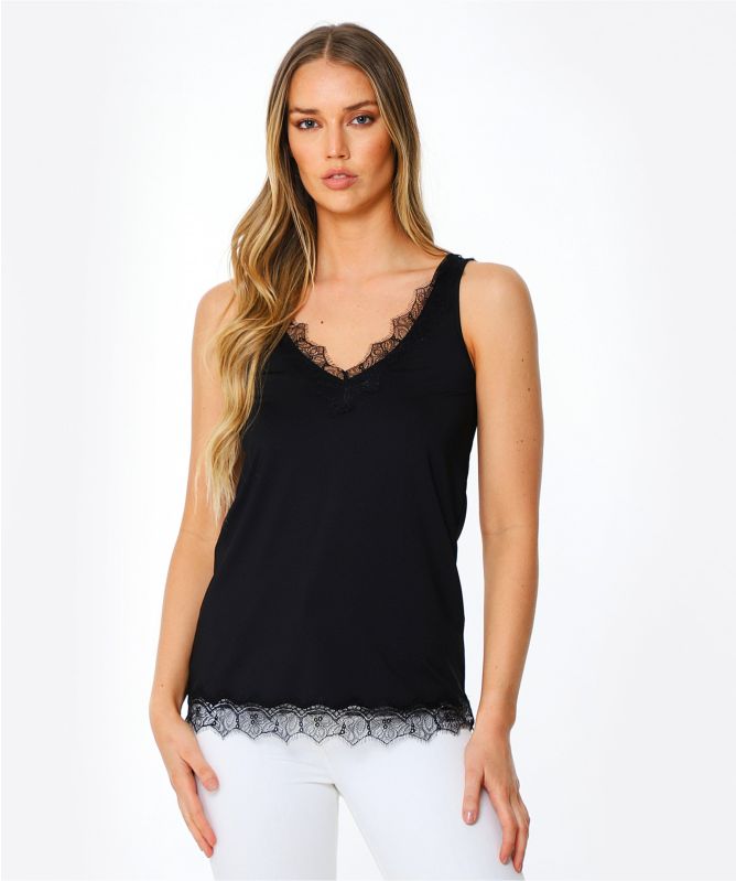 Rosemunde Billie Lace Trim Top