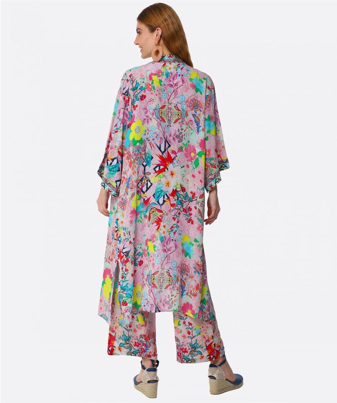 Inoa Silk Long Kimono