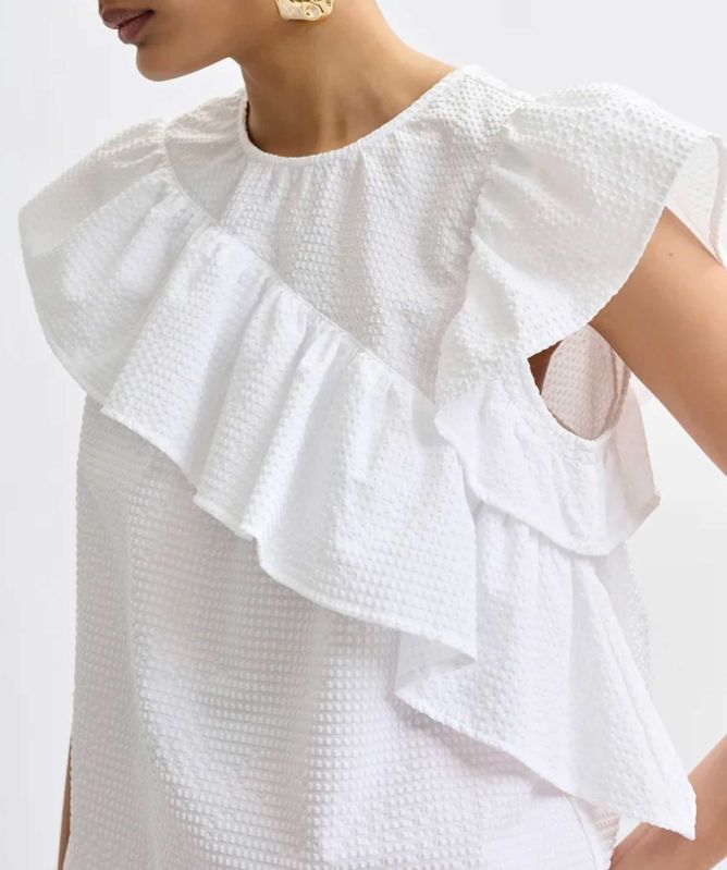 Essentiel Antwerp Joojoo Asymmetrical Ruffle Top