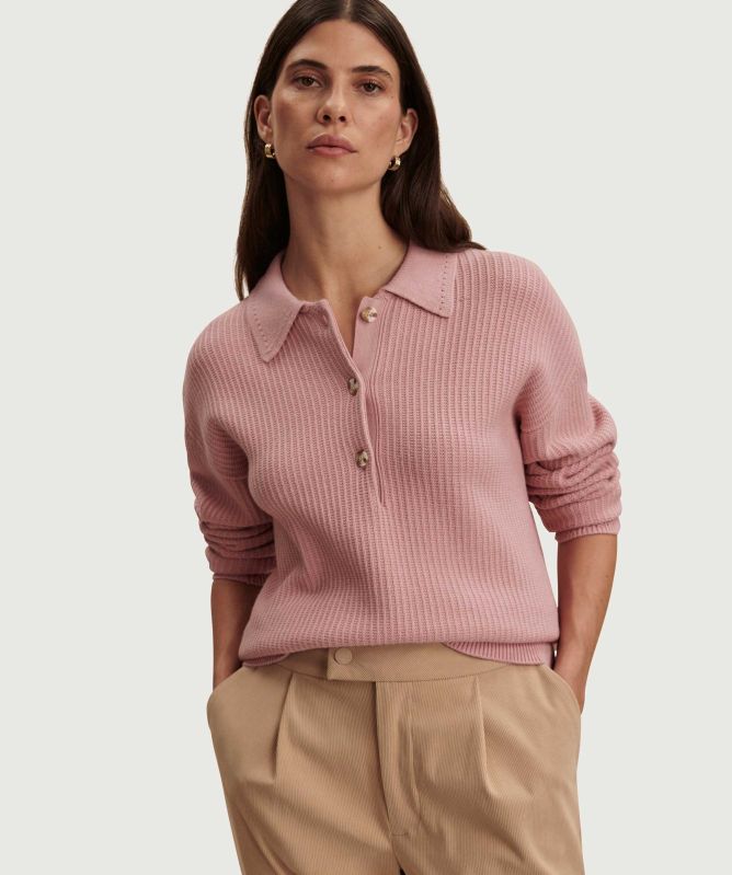 Varley Marlie Polo Knit Sweater