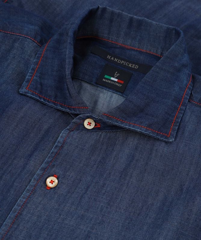 HandPicked Offida Denim Shirt