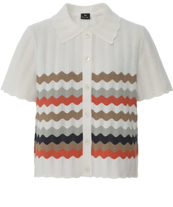 Paul Smith Zig Zag Stripe Knitted Top