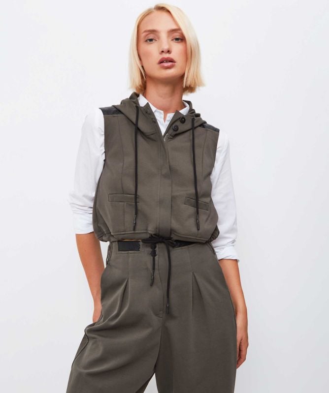 Lurdes Bergada Harry Hooded Waistcoat