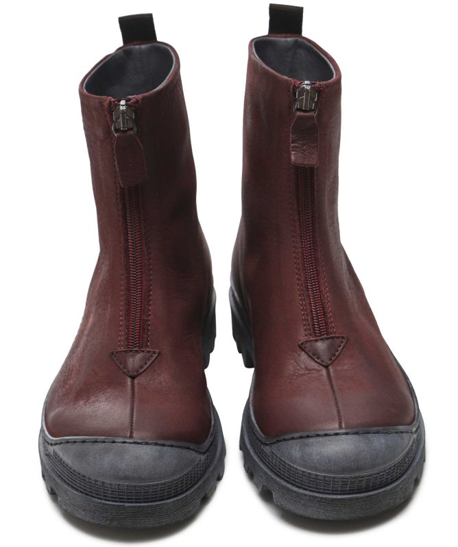 Lofina Zip Front Leather Boots | Jules B
