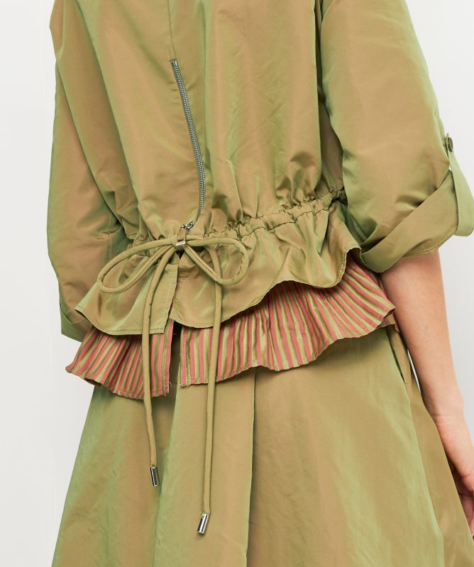 Bize Pleated Zip Back Jacket