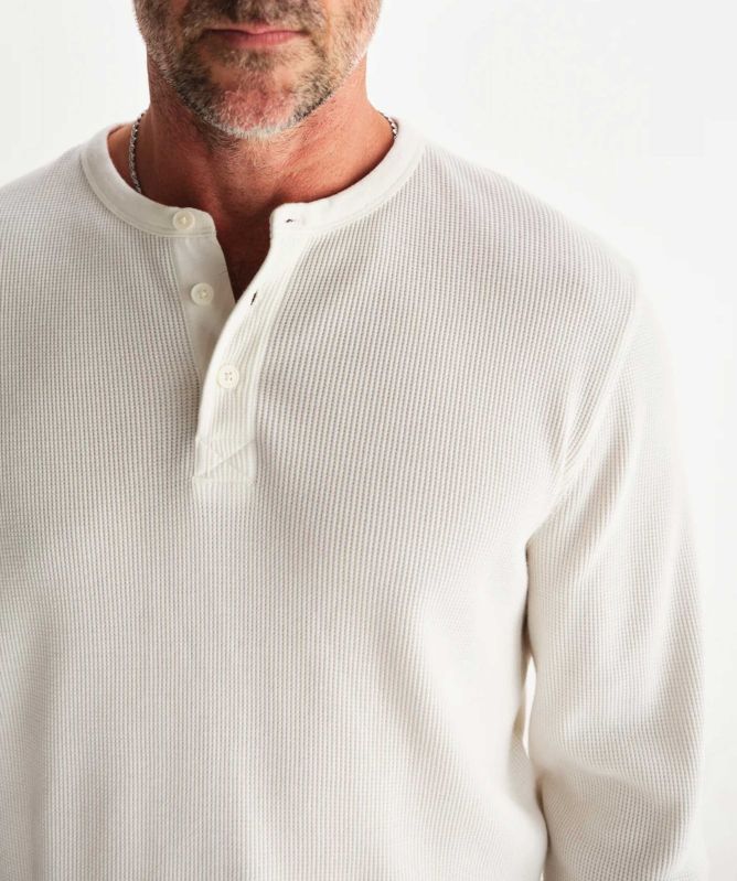 Wax London Long Sleeve Halton Henley T-Shirt