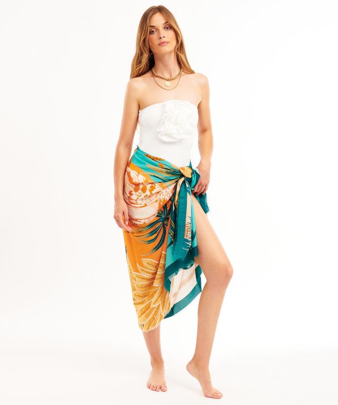Wild Sandy Paradise Pareo Scarf