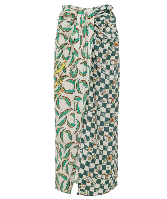 Me369 Luna Sporty Jade Tie Skirt