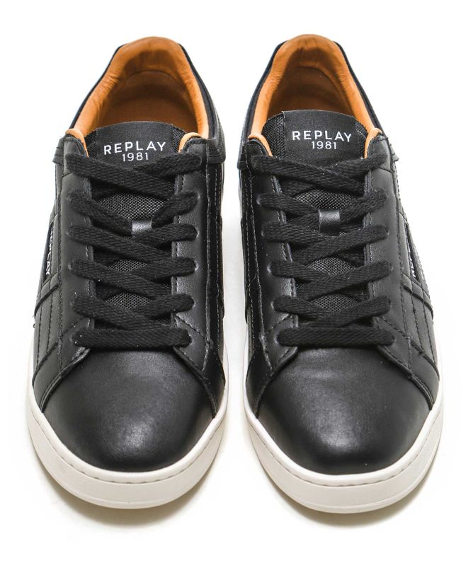 Replay Leather Smash Pro Lay Trainers