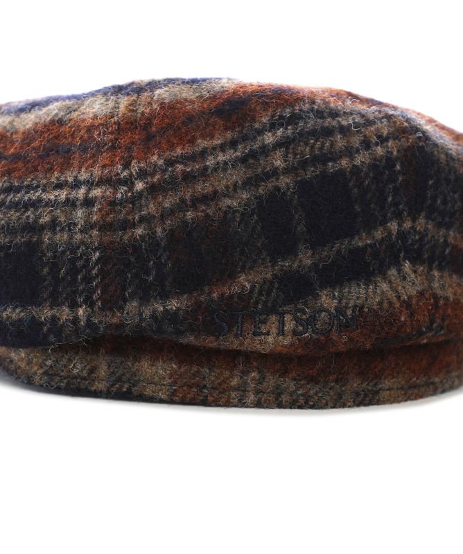 Stetson Virgin Wool Check Hatteras Cap