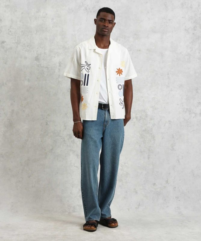Wax London Abstract Applique Didcot Shirt