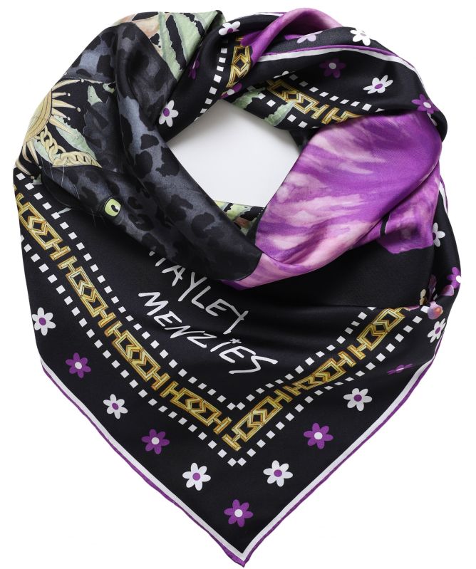 Hayley Menzies Silk Square Panther Scarf