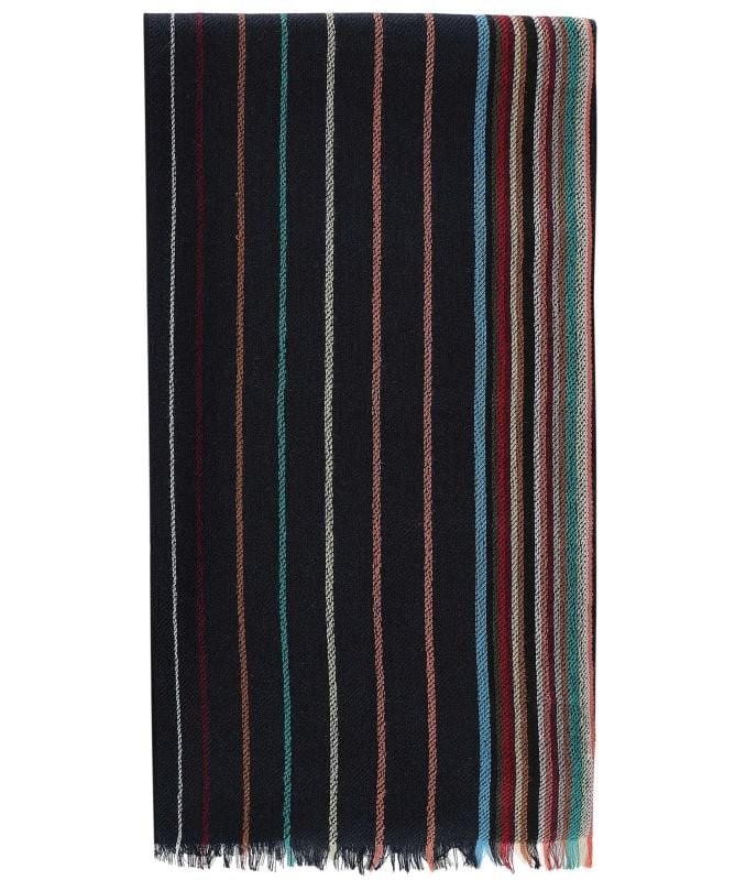 Paul Smith Wool Silk Signature Stripe Scarf