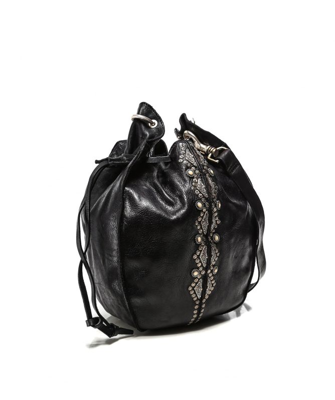 Campomaggi Embellished Leather Bucket Bag